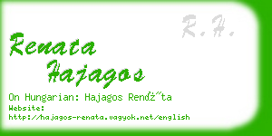 renata hajagos business card